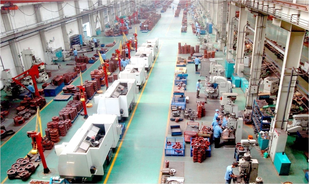 Xi'an Simo Motor Co., Ltd. línea de producción del fabricante