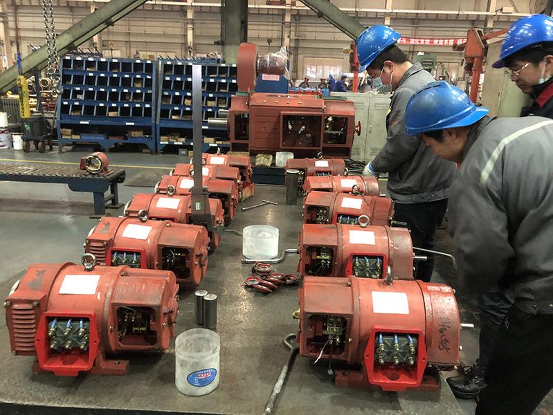 Xi'an Simo Motor Co., Ltd. línea de producción del fabricante